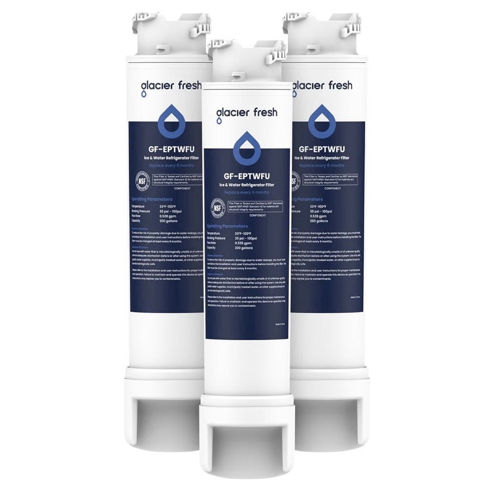 GLACIER FRESH GF-EPTWFU Water Filter, Compatible with EPTWFU01 3 Pack NEW